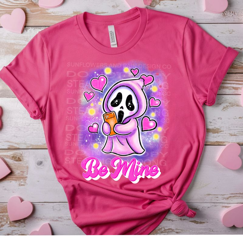 Be mine ghost valentines png file for sublimation and dtf shirts. Digital download only.
