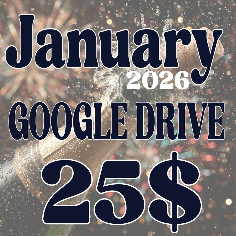 January 2026 drive. 50 plus png files Everything I make in the month of January