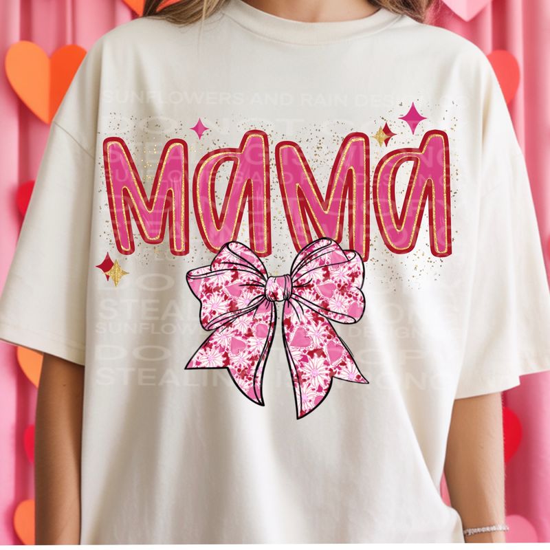 Mama valentines png file for sublimation and dtf shirts. Digital download only.
