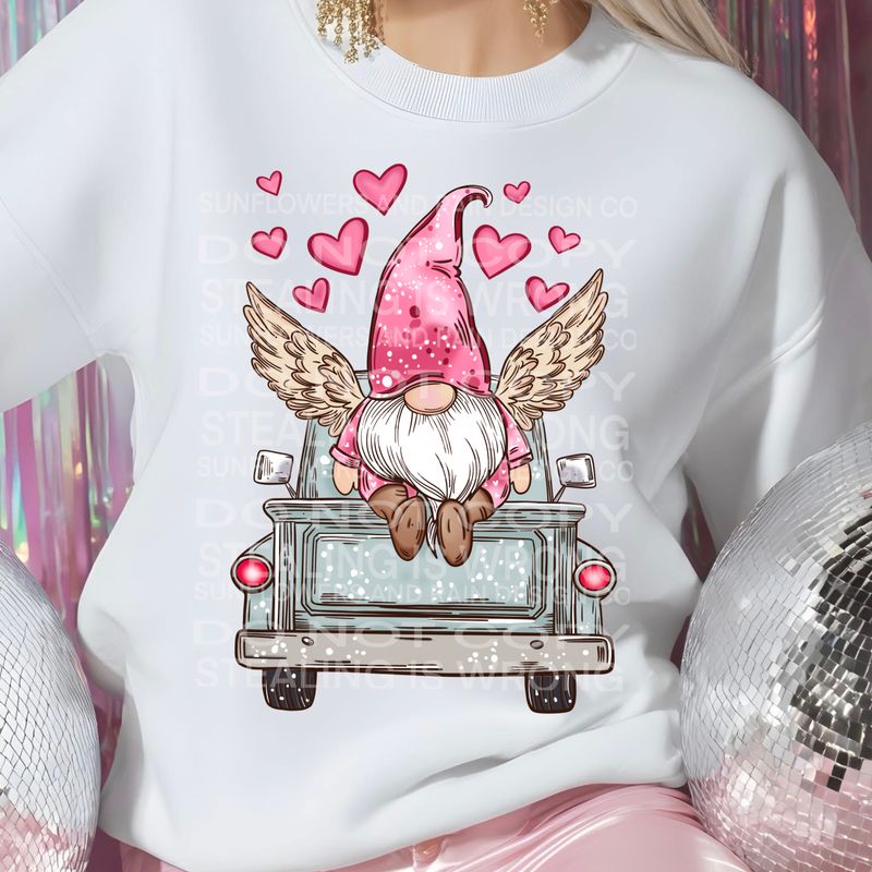 Gnome and truck png file for sublimation and dtf shirts. Digital download only.
