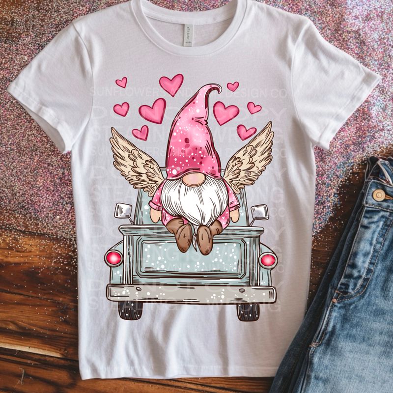 Gnome and truck png file for sublimation and dtf shirts. Digital download only.