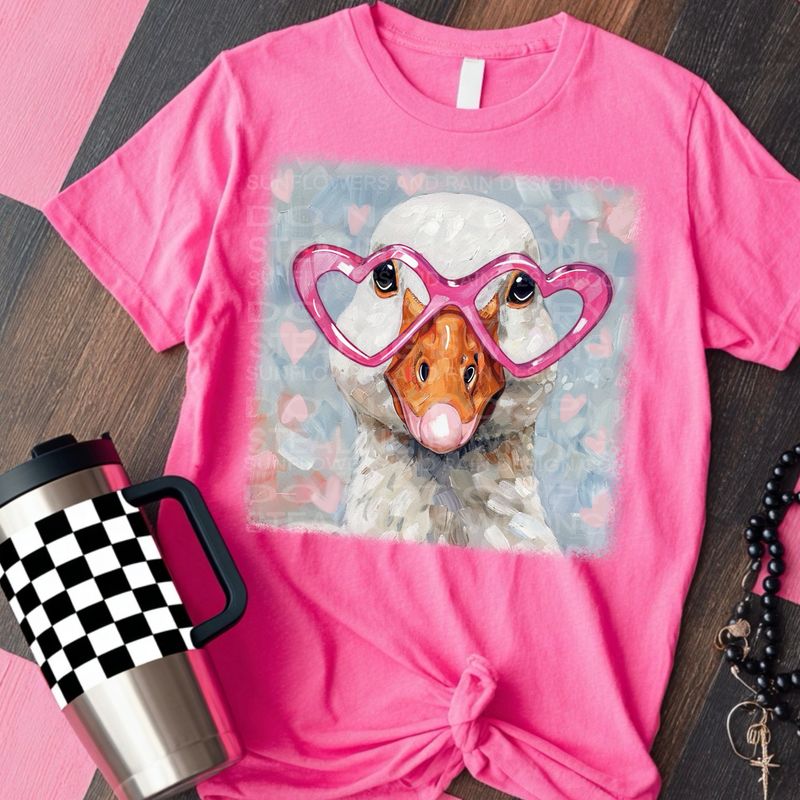 goose pink png file for sublimation and dtf shirts. Digital download only.
