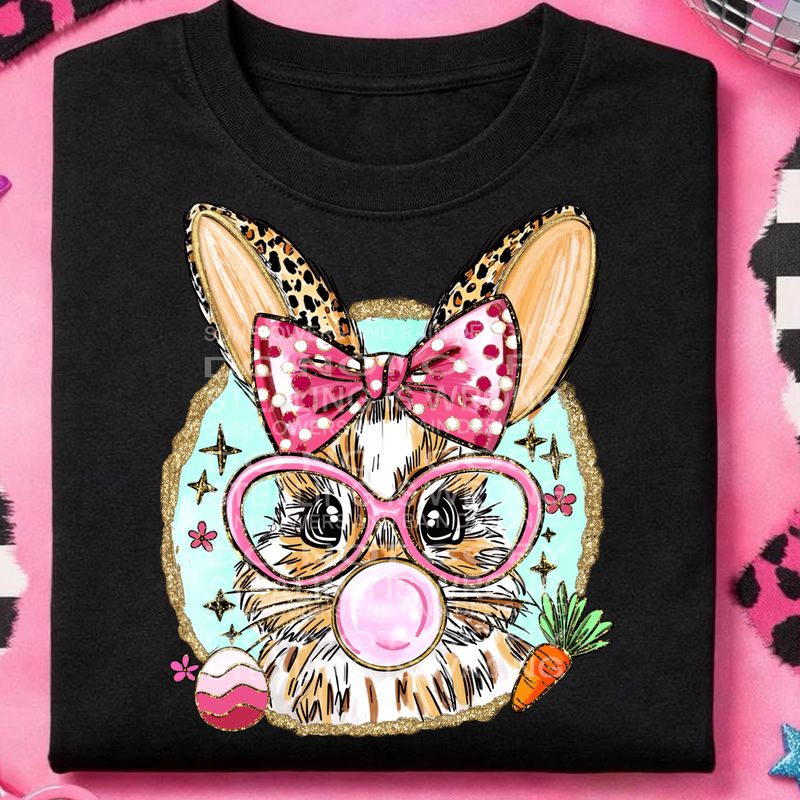 Easter Bunny png file for sublimation and dtf shirts. Digital download only.