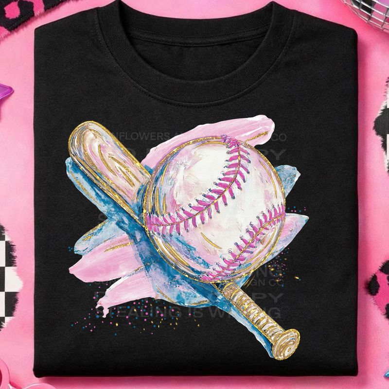 Baseball watercolor png file for sublimation and dtf shirts. Digital download only.