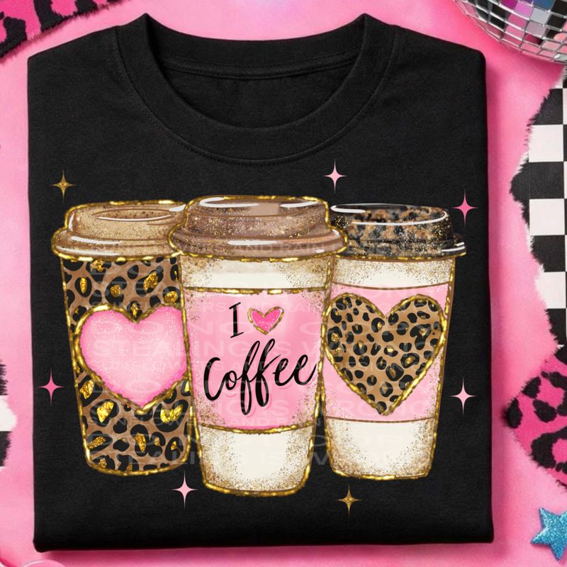 I love coffee png file for sublimation and dtf shirts. Digital download only.