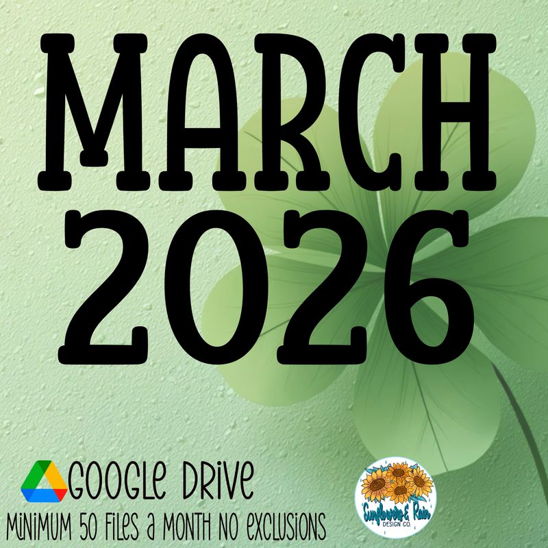 March 2026 drive. 50 plus png files Everything I make in the month