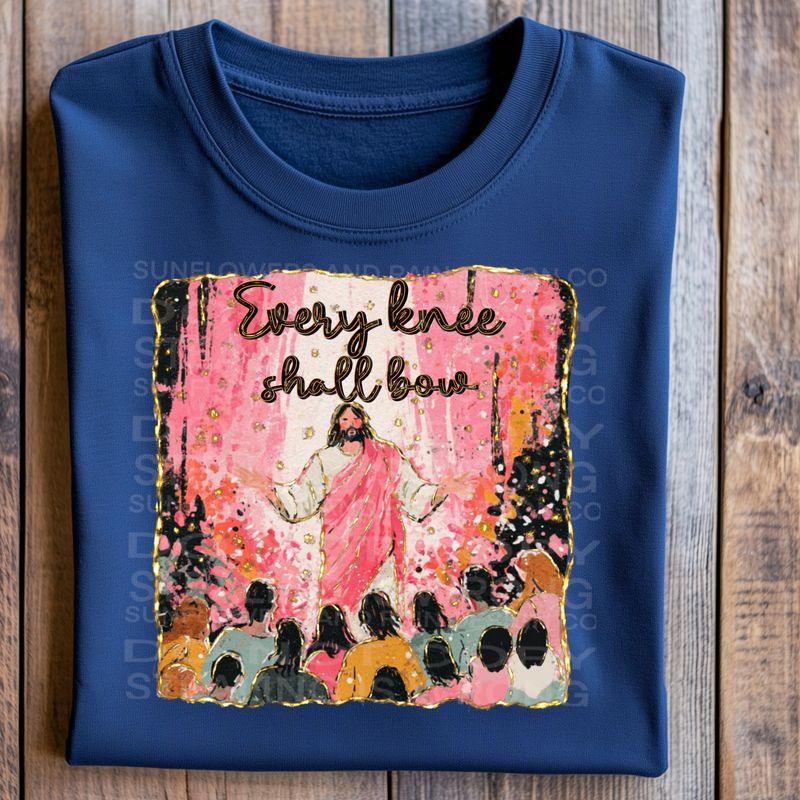 Every knee shall bow png file for sublimation and dtf shirts. Digital download only.