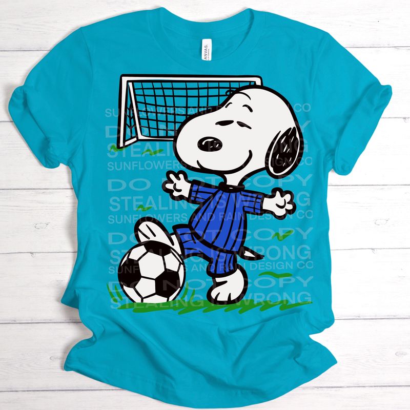 Soccer snoopy  png file for sublimation and dtf shirts. Digital download only.