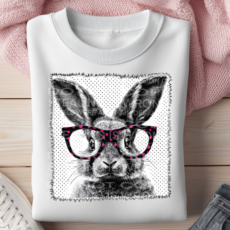 Bunny png file for sublimation and dtf shirts. Digital download only.