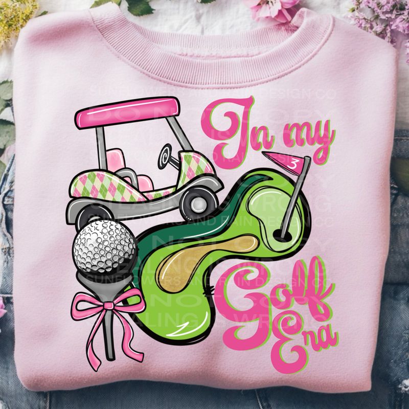 In my Golf Era  png file for sublimation and dtf shirts. Digital download only.