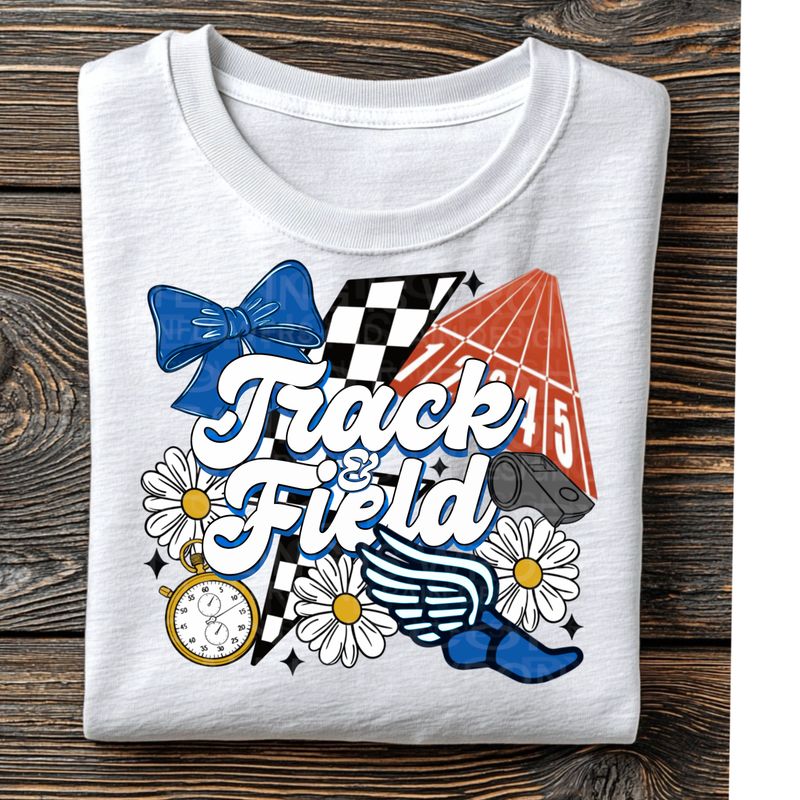 Track and field blue  png file for sublimation and dtf shirts. Digital download only.