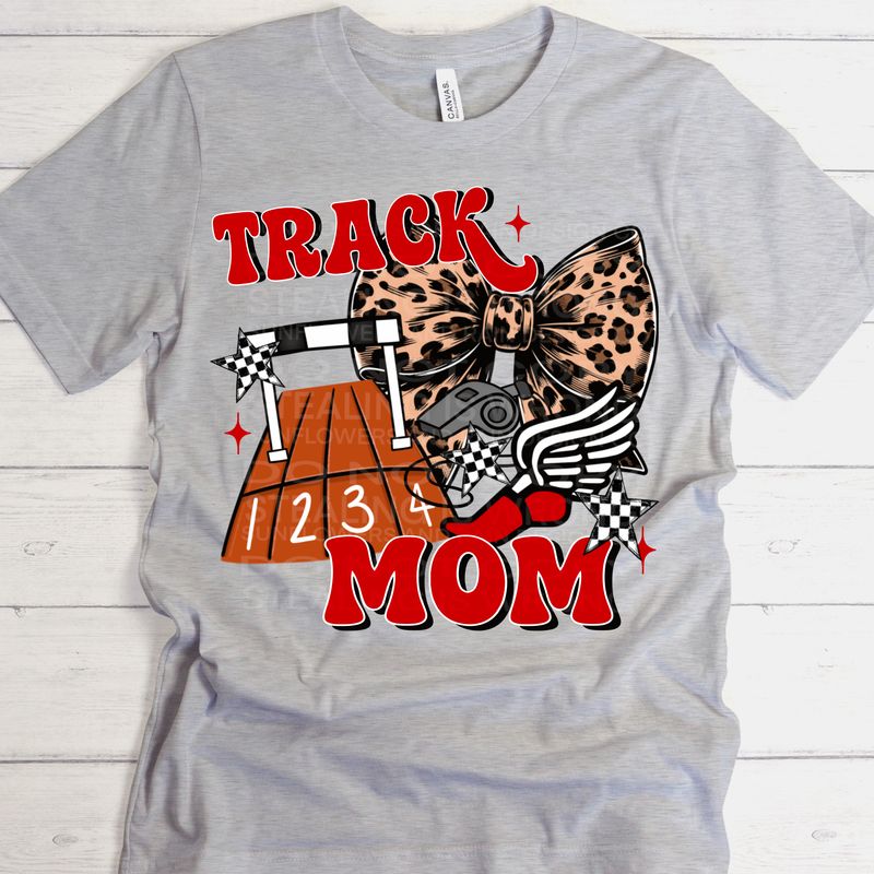 Track Mom  png file for sublimation and dtf shirts. Digital download only.