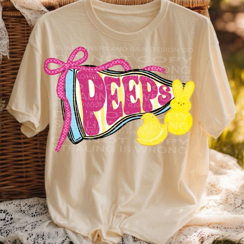 Peeps Easter png file for sublimation and dtf shirts. Digital download only.