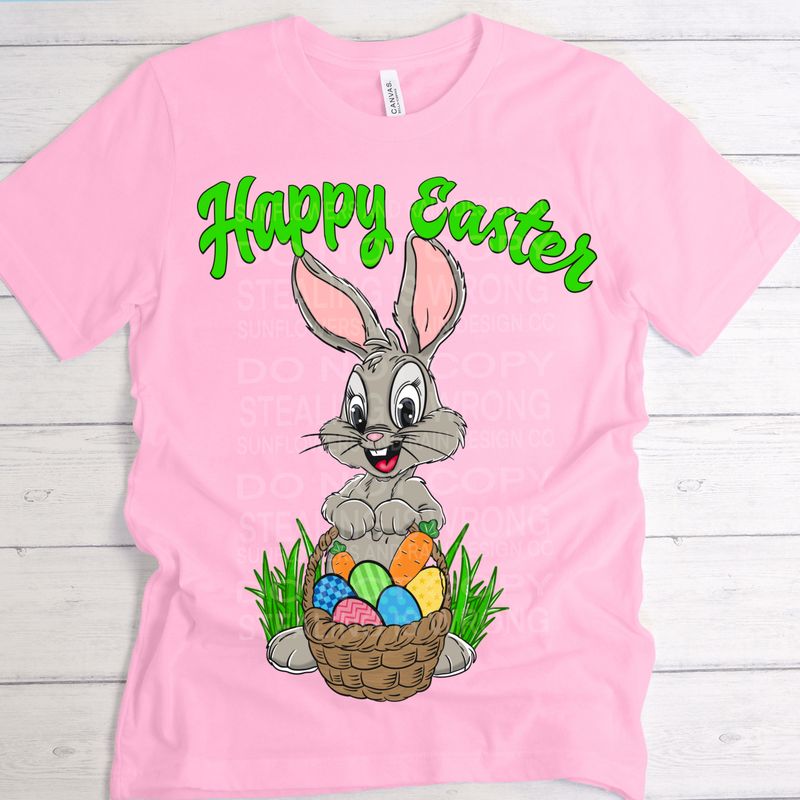 Happy Easter  png file for sublimation and dtf shirts. Digital download only.