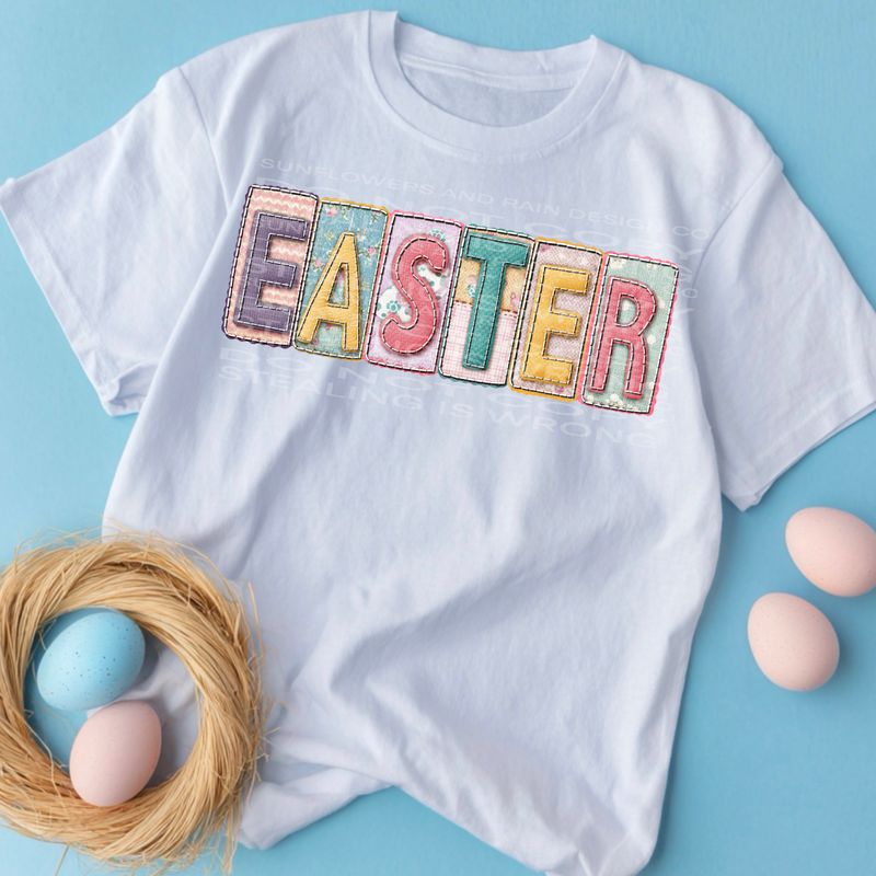 Easter png file for sublimation and dtf shirts. Digital download only.