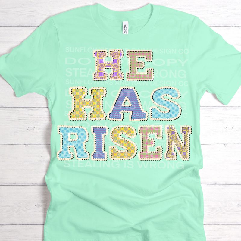 He has risen png file for sublimation and dtf shirts. Digital download only.
