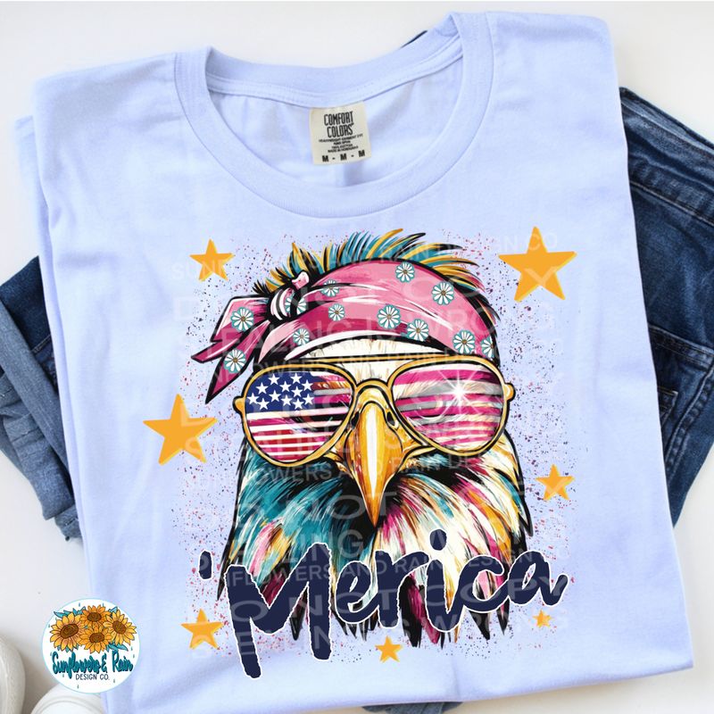 Merica . png file for sublimation and dtf shirts. Digital download only.
