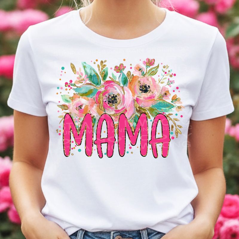 Mama png file for sublimation and dtf shirts. Digital download only.