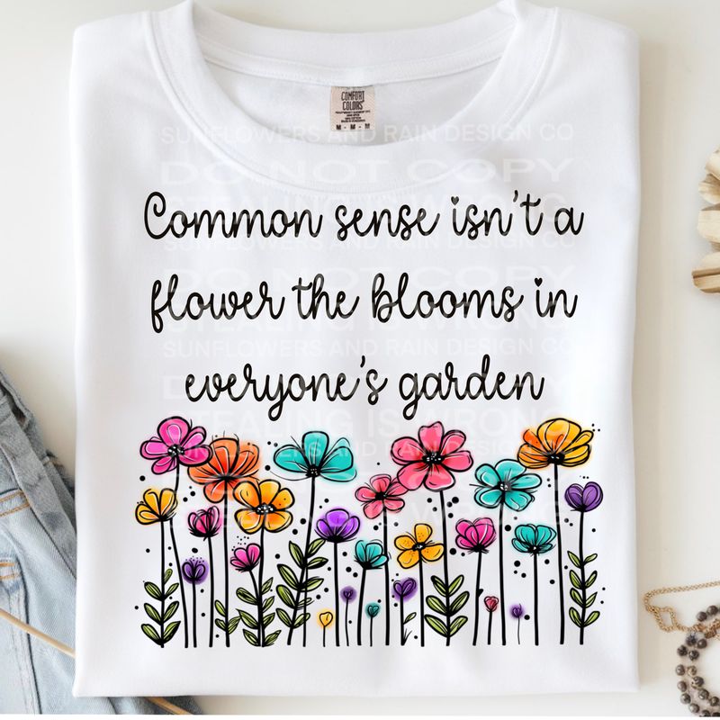 Common sense funny png file for sublimation and dtf shirts. Digital download only.