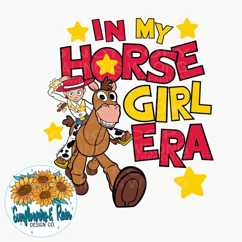 In my horse girl Era png file for sublimation and dtf shirts. Digital download only.