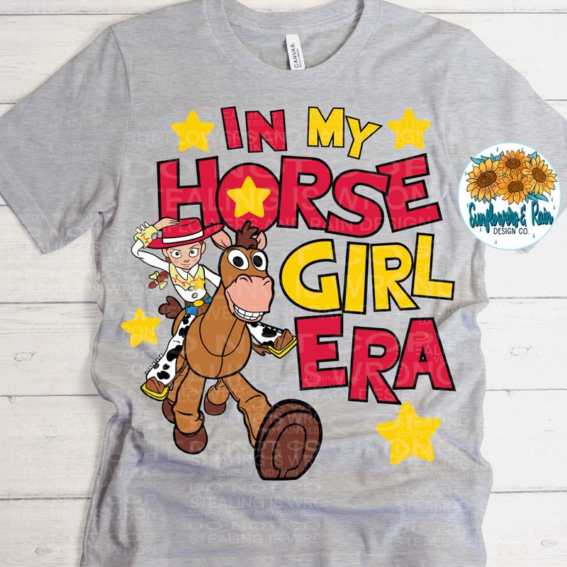 Horse girl era Toy Story png file for sublimation and dtf shirts. Digital download only.