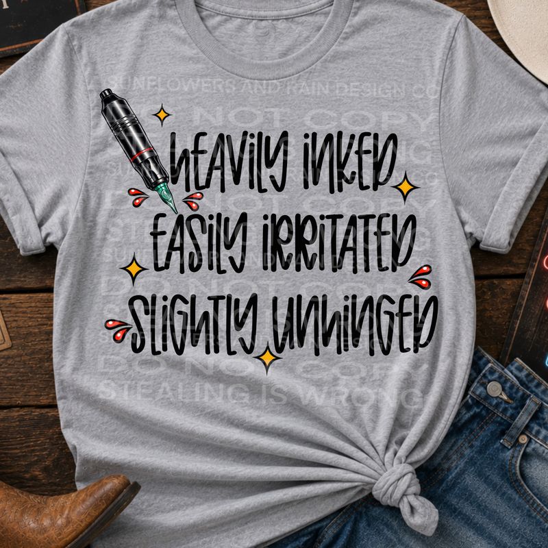Tattoos  png file for sublimation and dtf shirts. Digital download only.