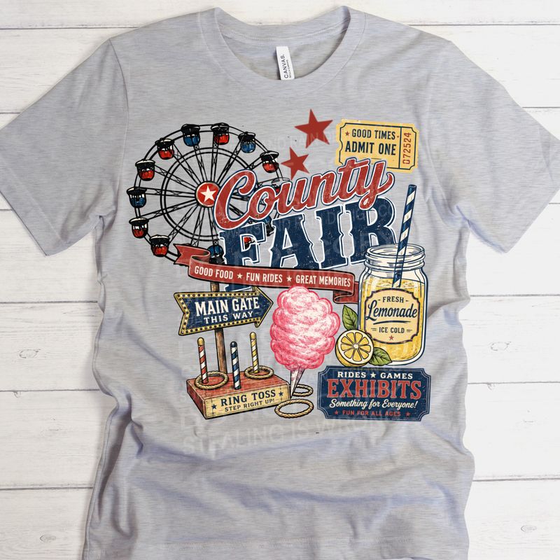 County fair cotton candy  png file for sublimation and dtf shirts. Digital download only.