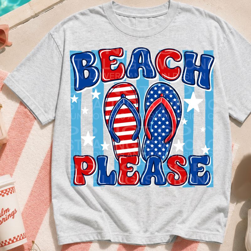 Beach please png file for sublimation and dtf shirts. Digital download only.