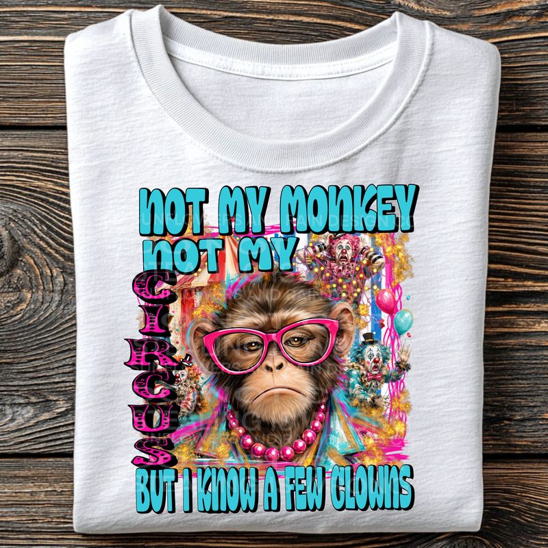 Not my circus but I know a few clowns png file for sublimation and dtf shirts. Digital download only.