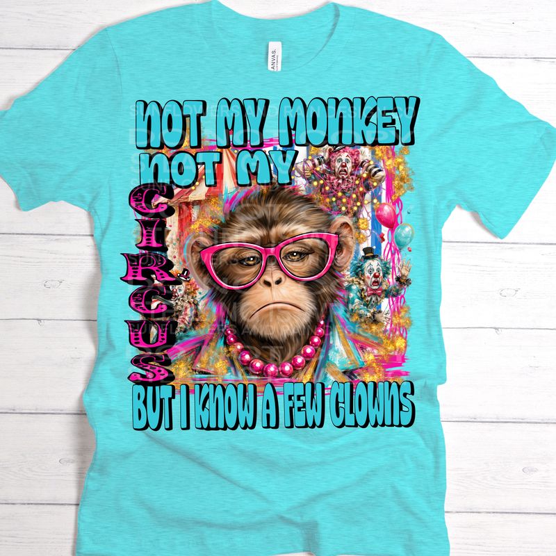 Not my circus but I know a few clowns png file for sublimation and dtf shirts. Digital download only.