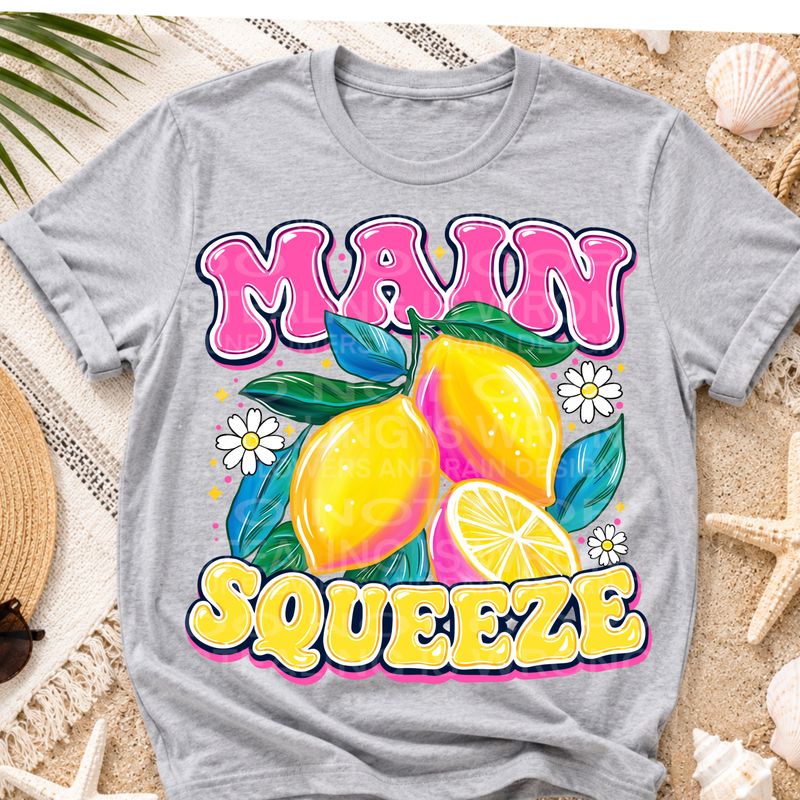 Main Squeeze png file for sublimation and dtf shirts. Digital download only.