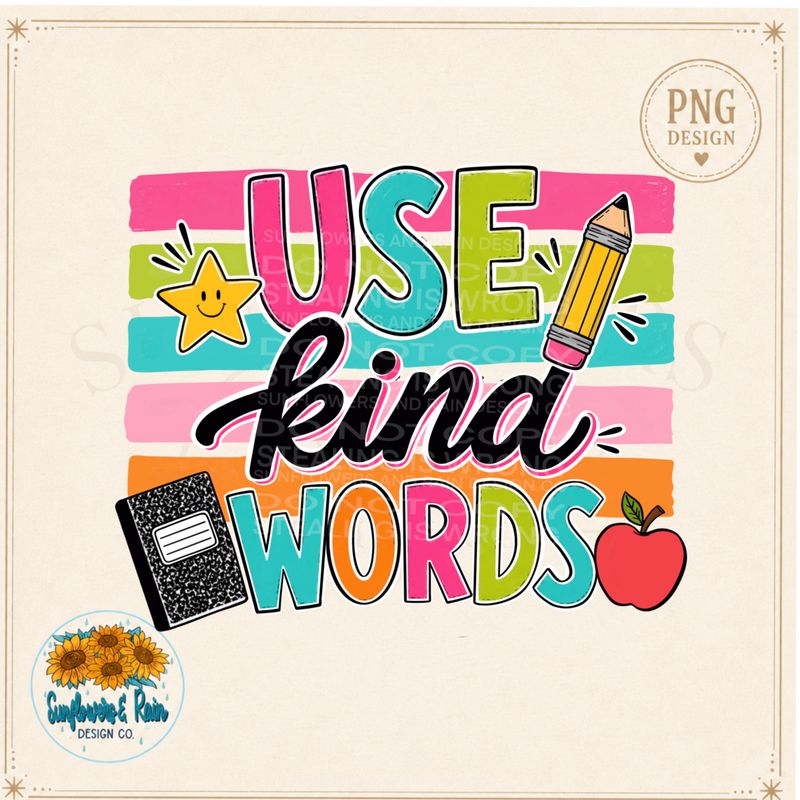 Use kind words  png file.