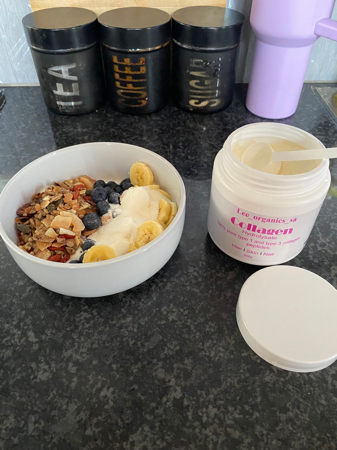 Pure collagen powder