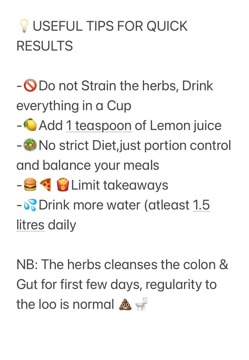 Flat tummy herbs