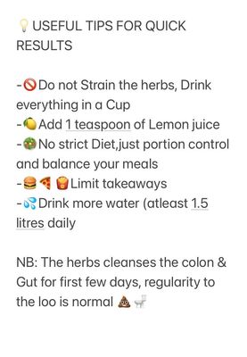 Flat tummy herbs