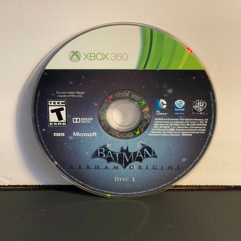 Batman Arkham Origins Disc 1 | Xbox 360 | Loose