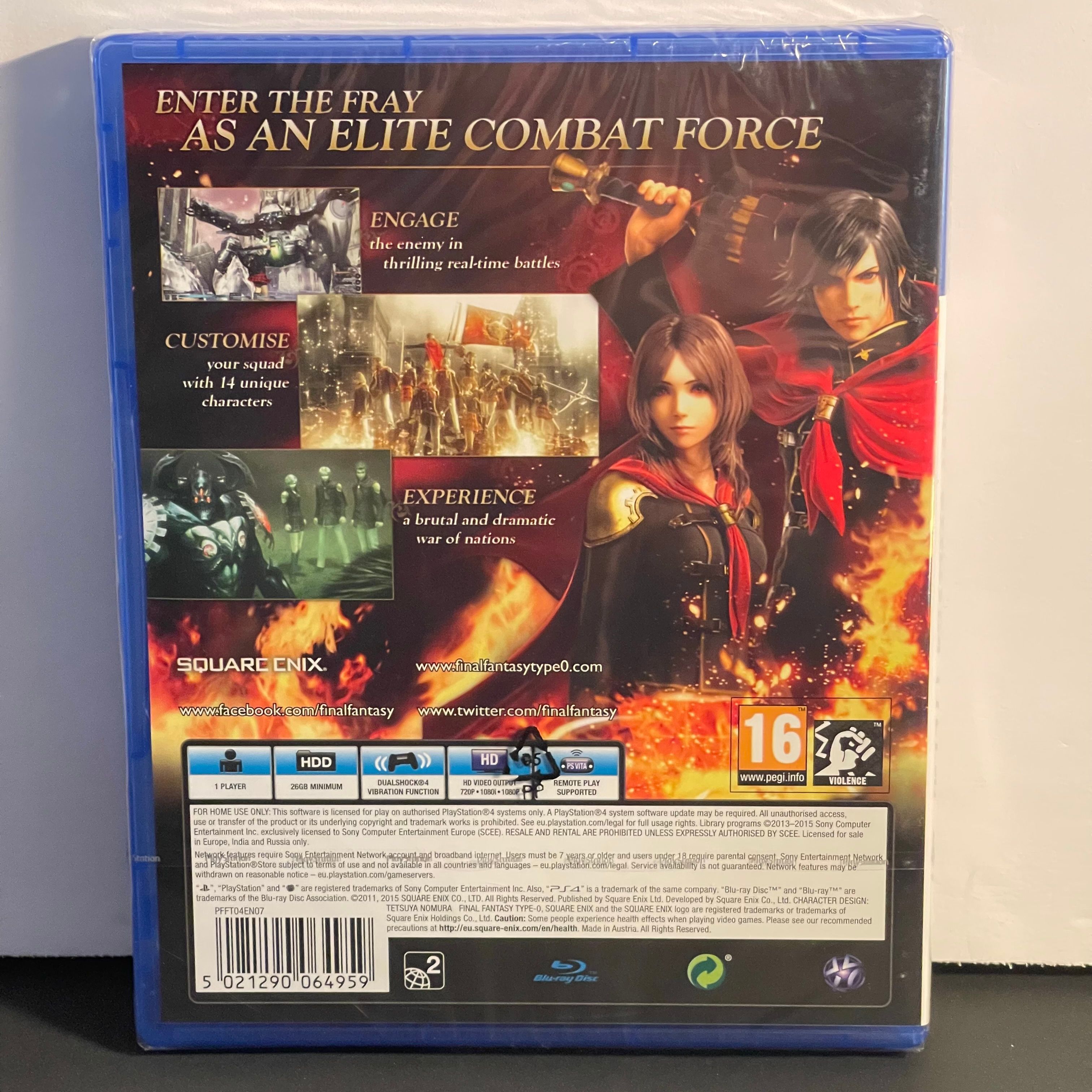 Final Fantasy Type-0 HD | PS4 | Brand New, Sealed