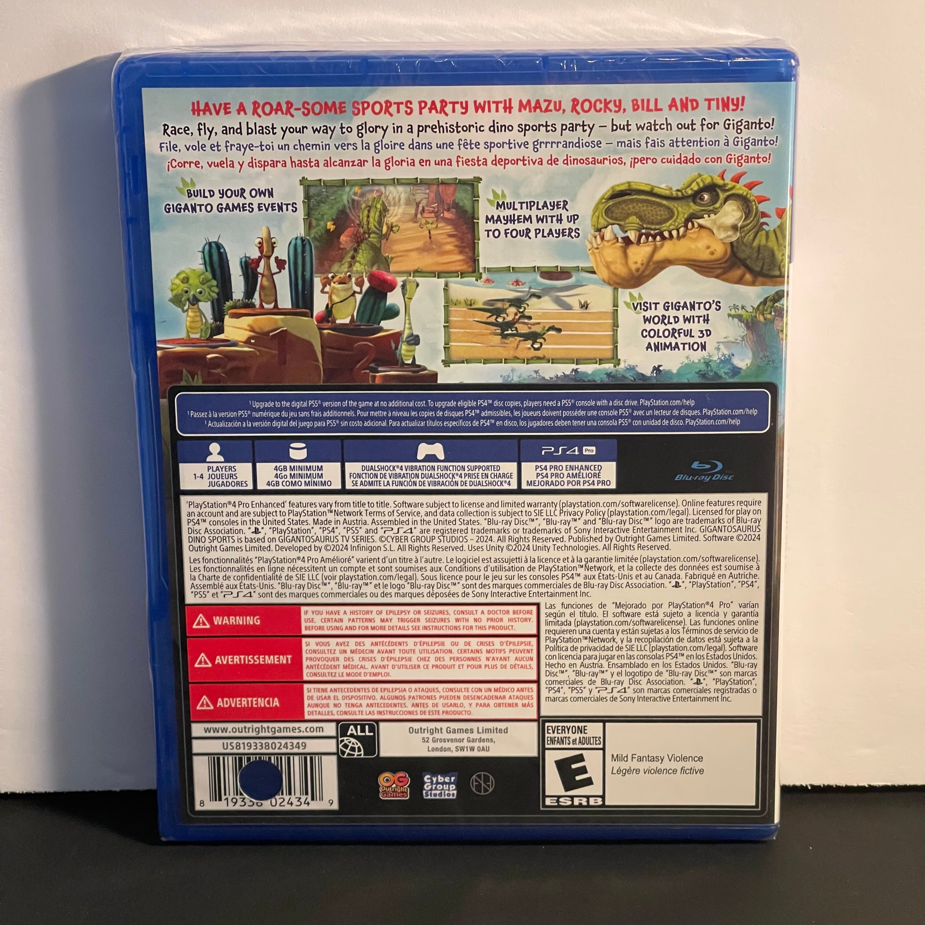 Gigantosaurus Dino Sports | PS4 | Brand New, Sealed