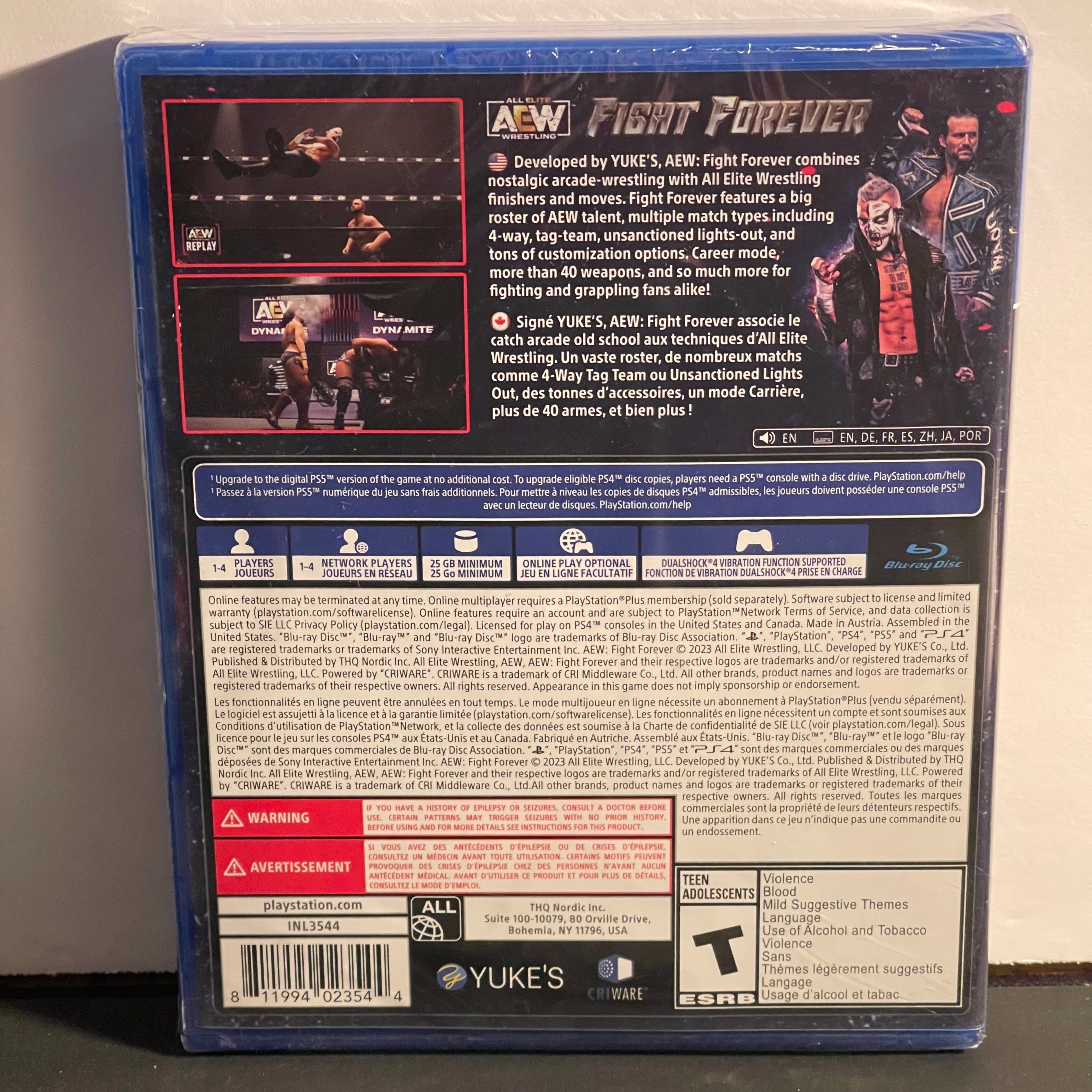 AEW: Fight Forever | PS4 | Brand New, Sealed