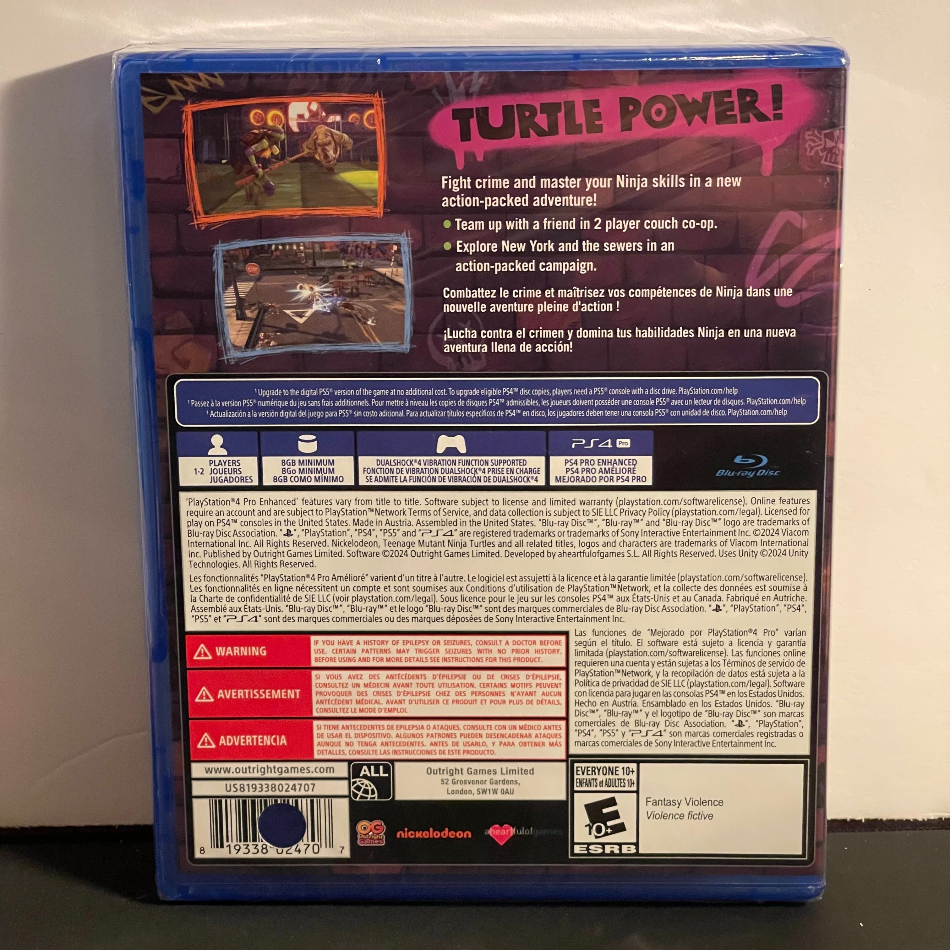 Teenage Mutant Ninja Turtles: Mutants Unleashed | PS4 | Brand New, Sealed