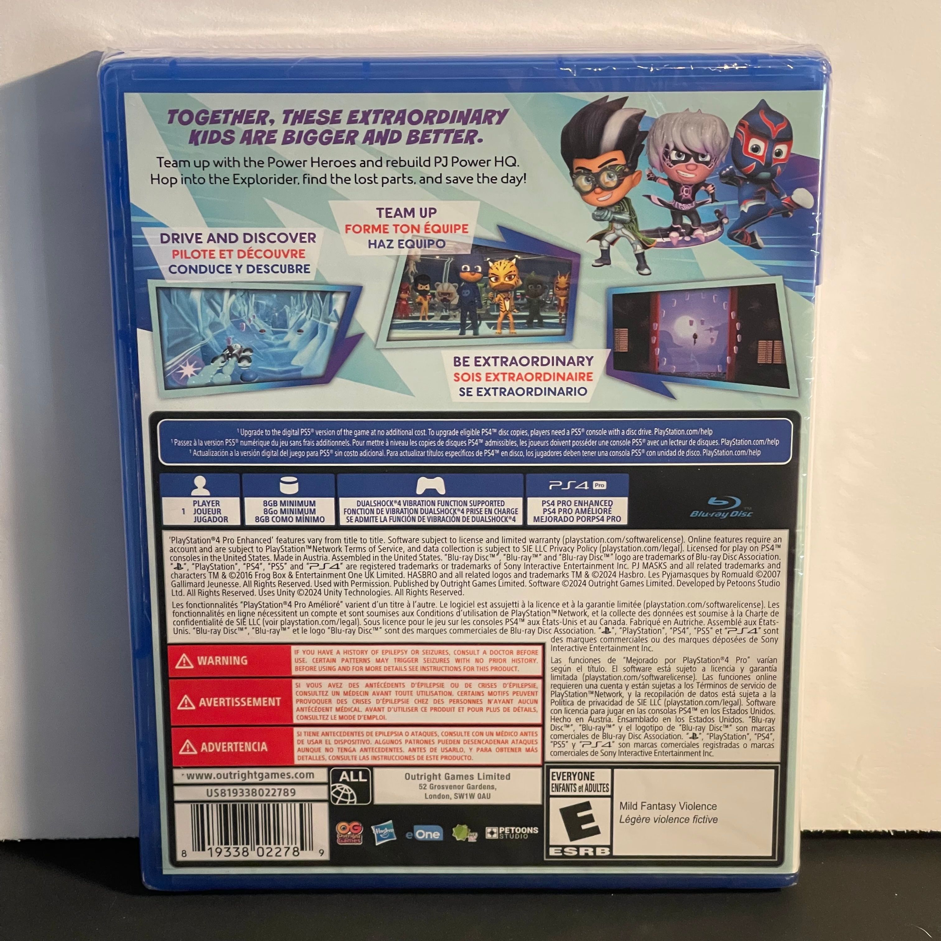 PJ Masks: Heroes of the Night | PS4 | Brand New, Sealed