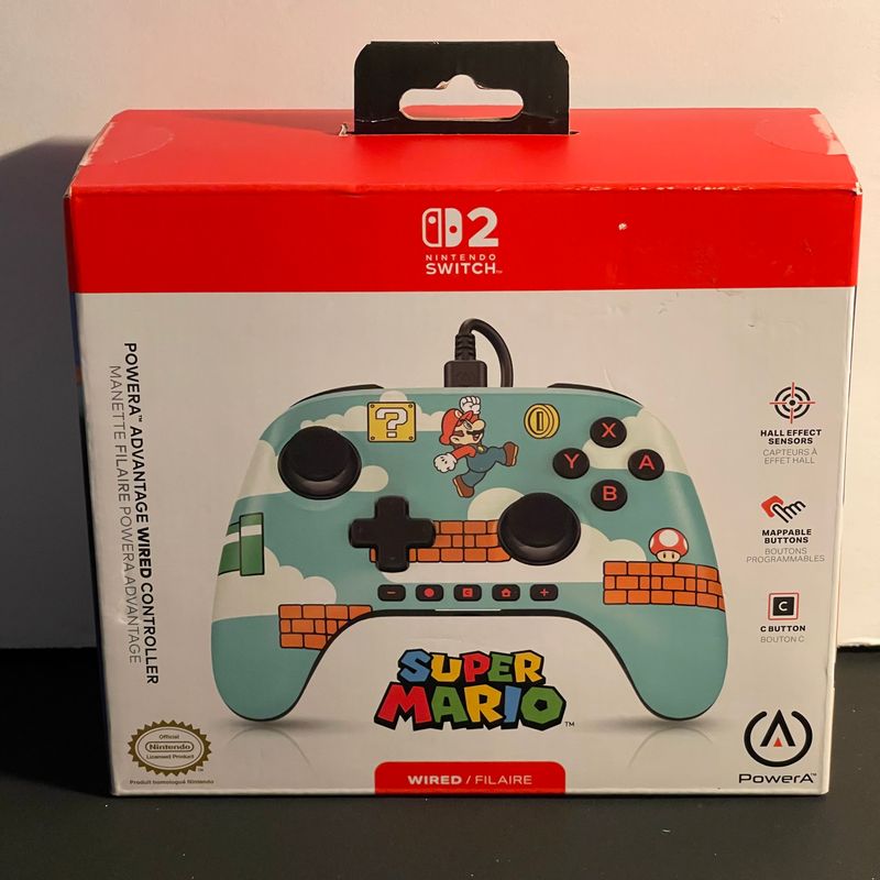 PowerA Advantage Wired Controller | Switch 1/2 | Super Mario | Brand New