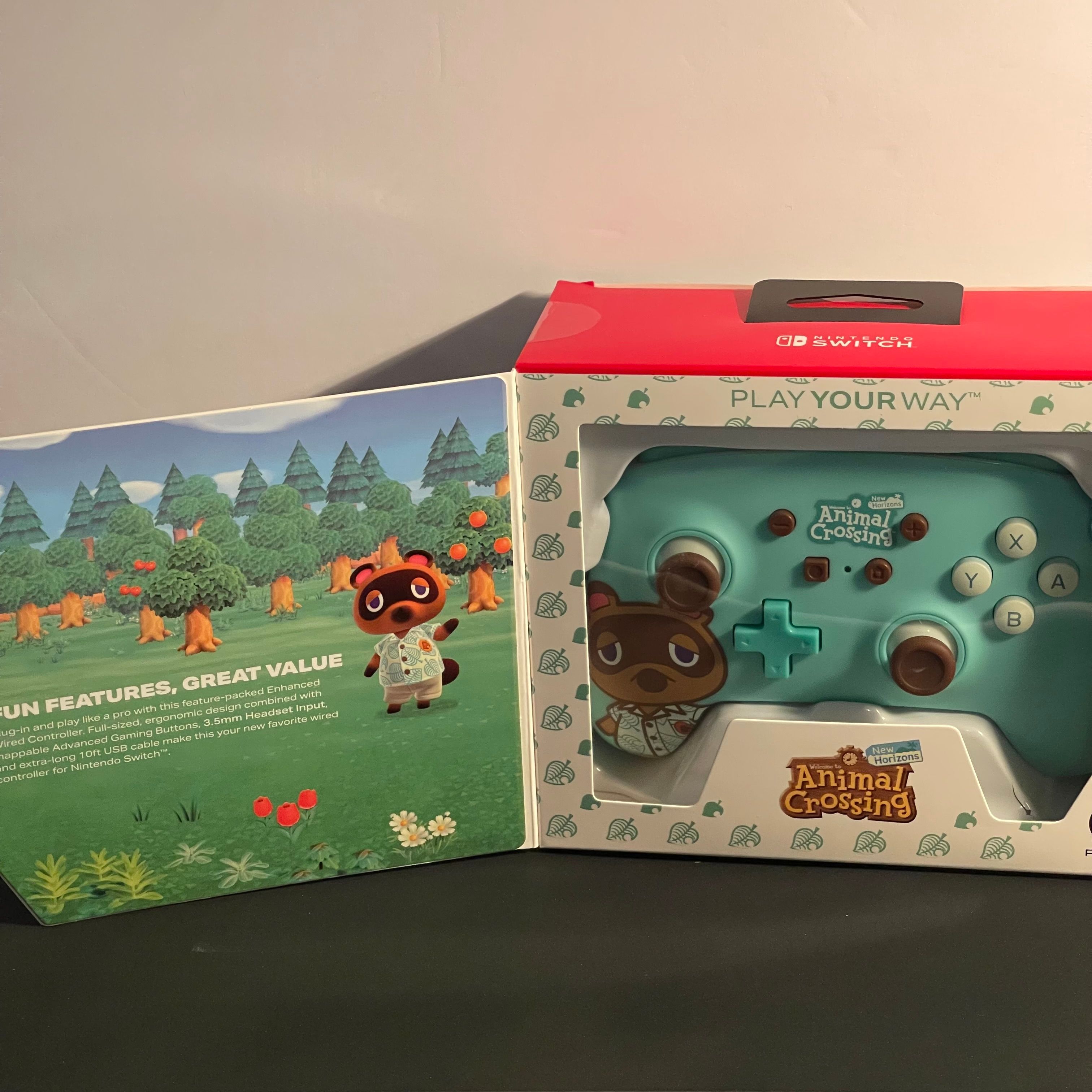 Animal Crossing: Tom Nook Wired Controller | Switch/Switch2 | Brand New