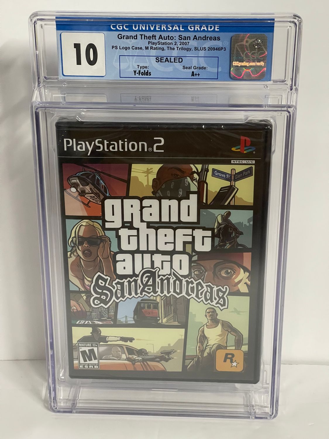Grand Theft Auto: San Andreas [Not For Resale] | PS2 | Graded 10 A++