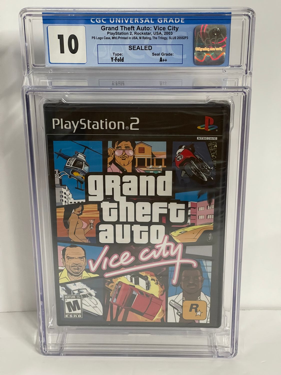 Grand Theft Auto Vice City [Not For Resale] | PS2 | Graded 10 A++