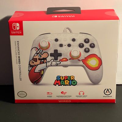 PowerA Enhanced Wired Controller | Switch | Mario Fireball | Brand New PowerA Enhanced Wired Controller | Switch | Mario Fireball | Brand New
