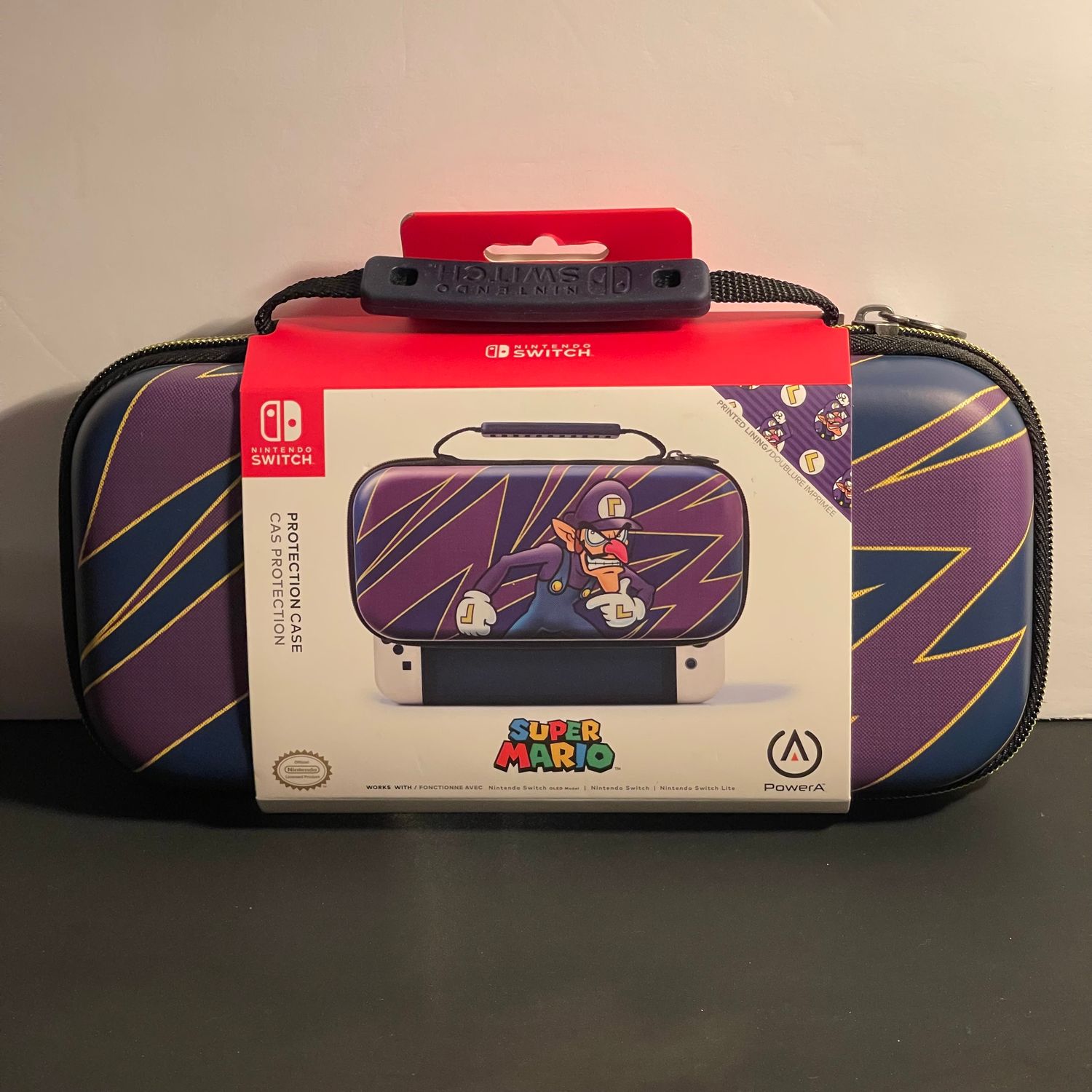 PowerA Travel & Carrying Case | Switch | Waluigi | Brand New PowerA Travel & Carrying Case | Switch | Waluigi | Brand New