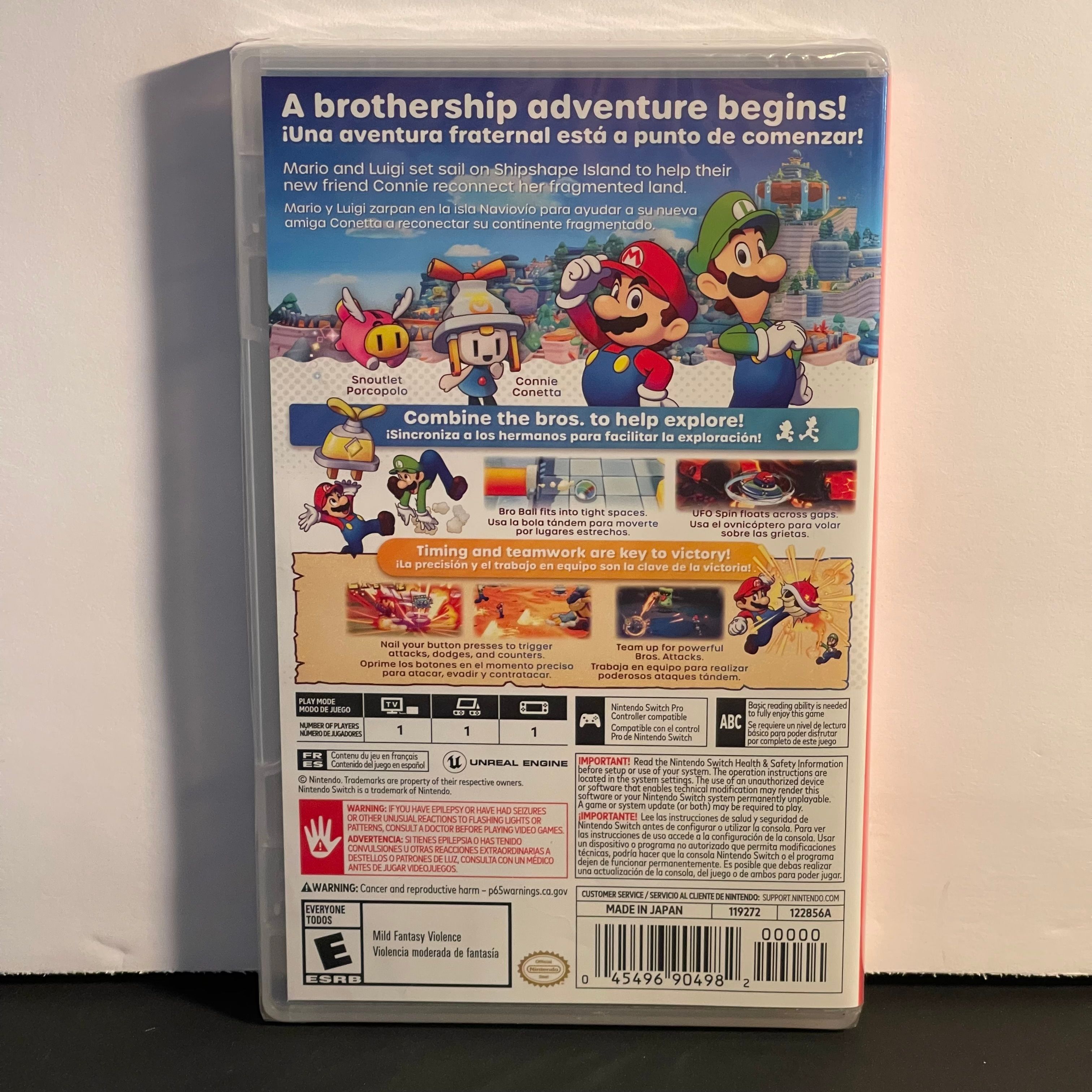 Mario & Luigi: Brothership | Switch | Brand New, Sealed