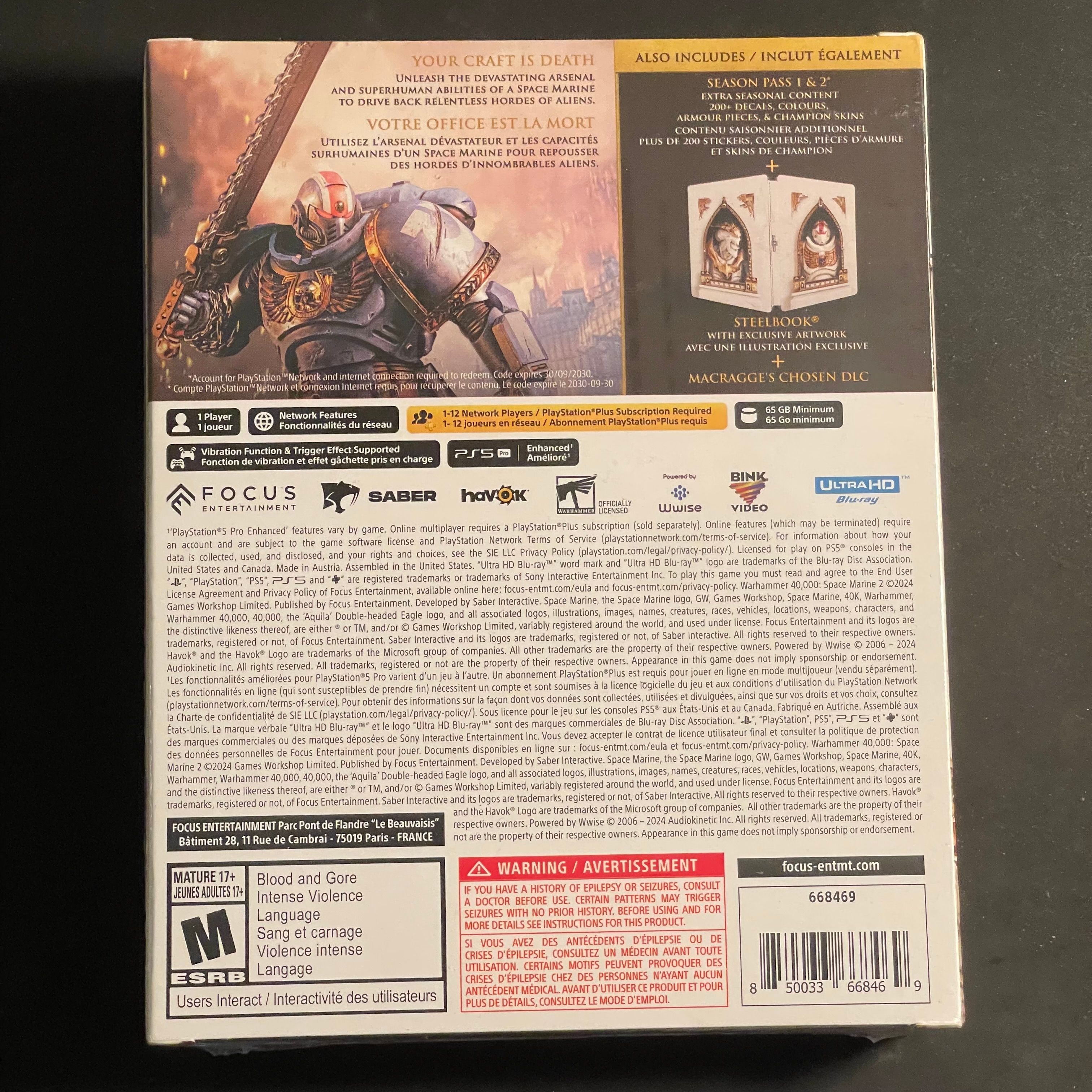 Warhammer 40,000: Space Marine II [Ultima Limited Edition] | PS5 | Brand New, Sealed