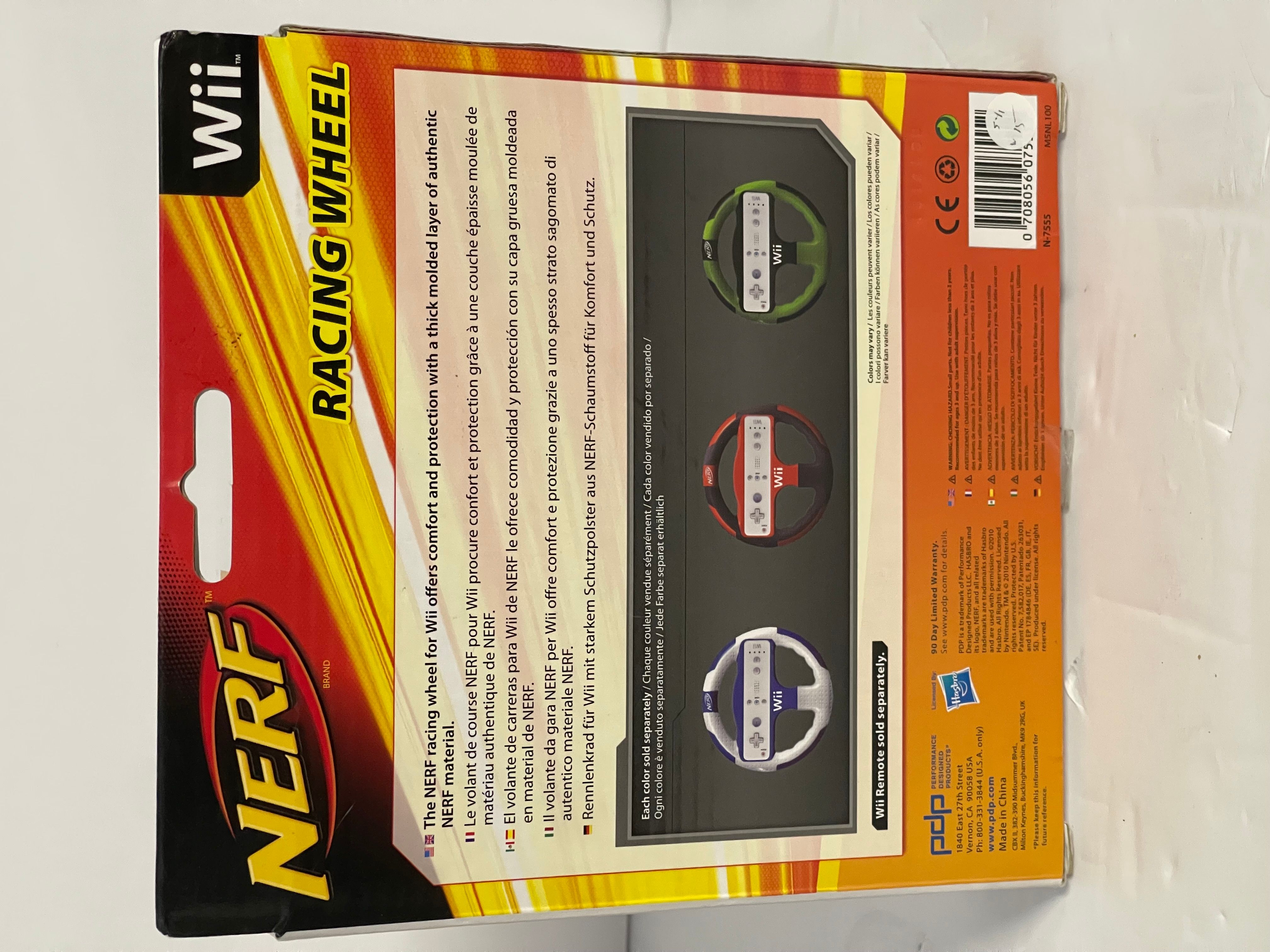 PDP Nerf Racing Wheel | Wii | Brand New